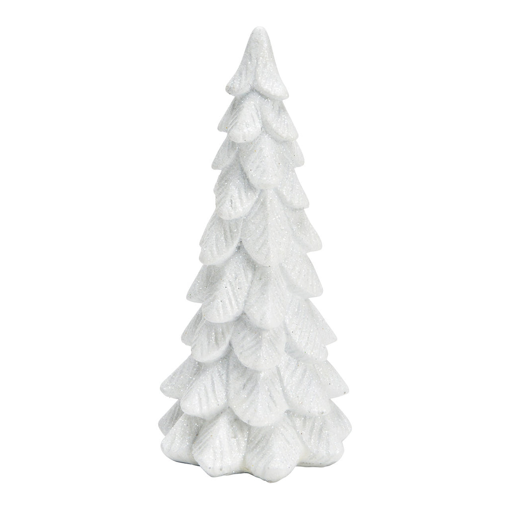 Glitzernder Tannenbaum - weiß