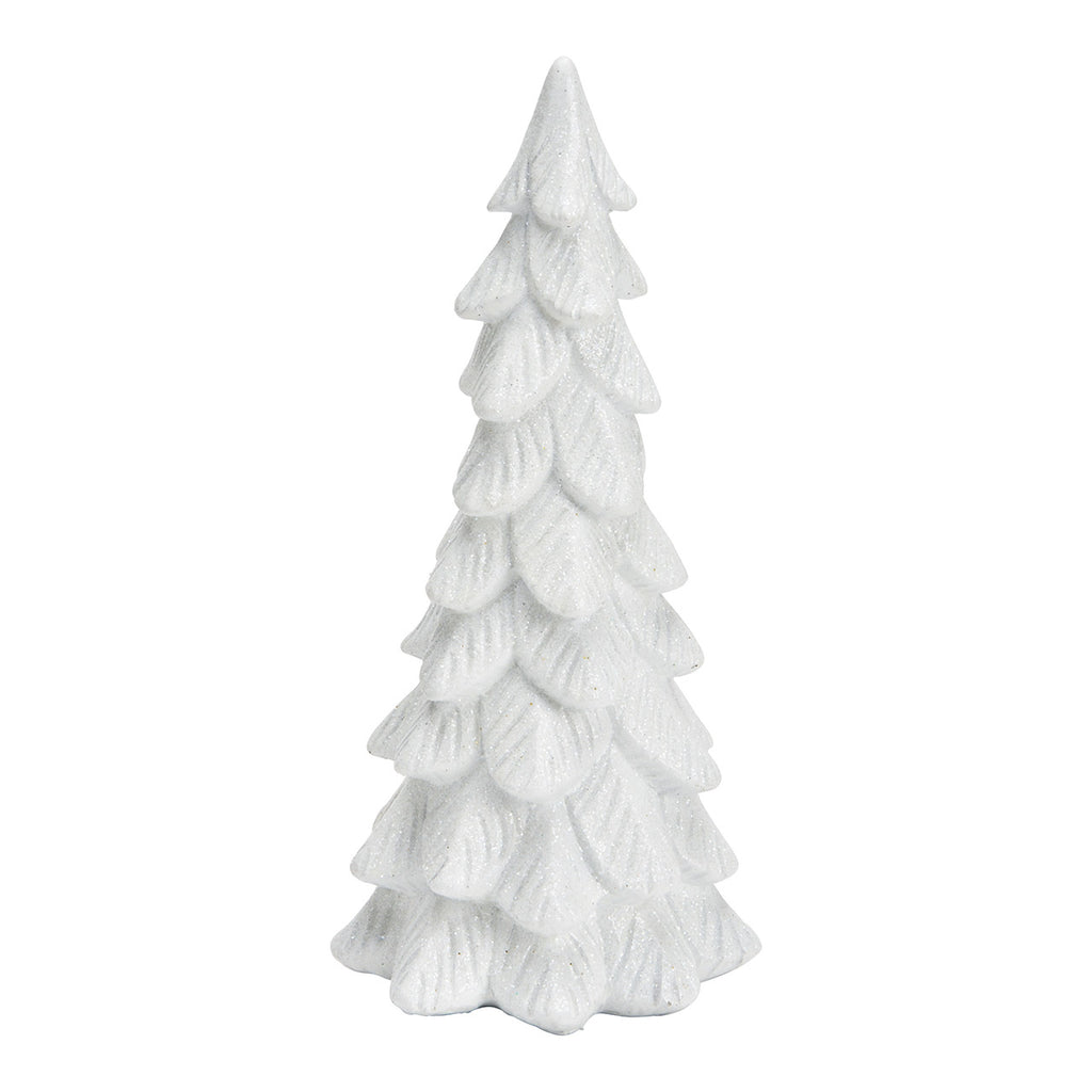 Glitzernder Tannenbaum - weiß