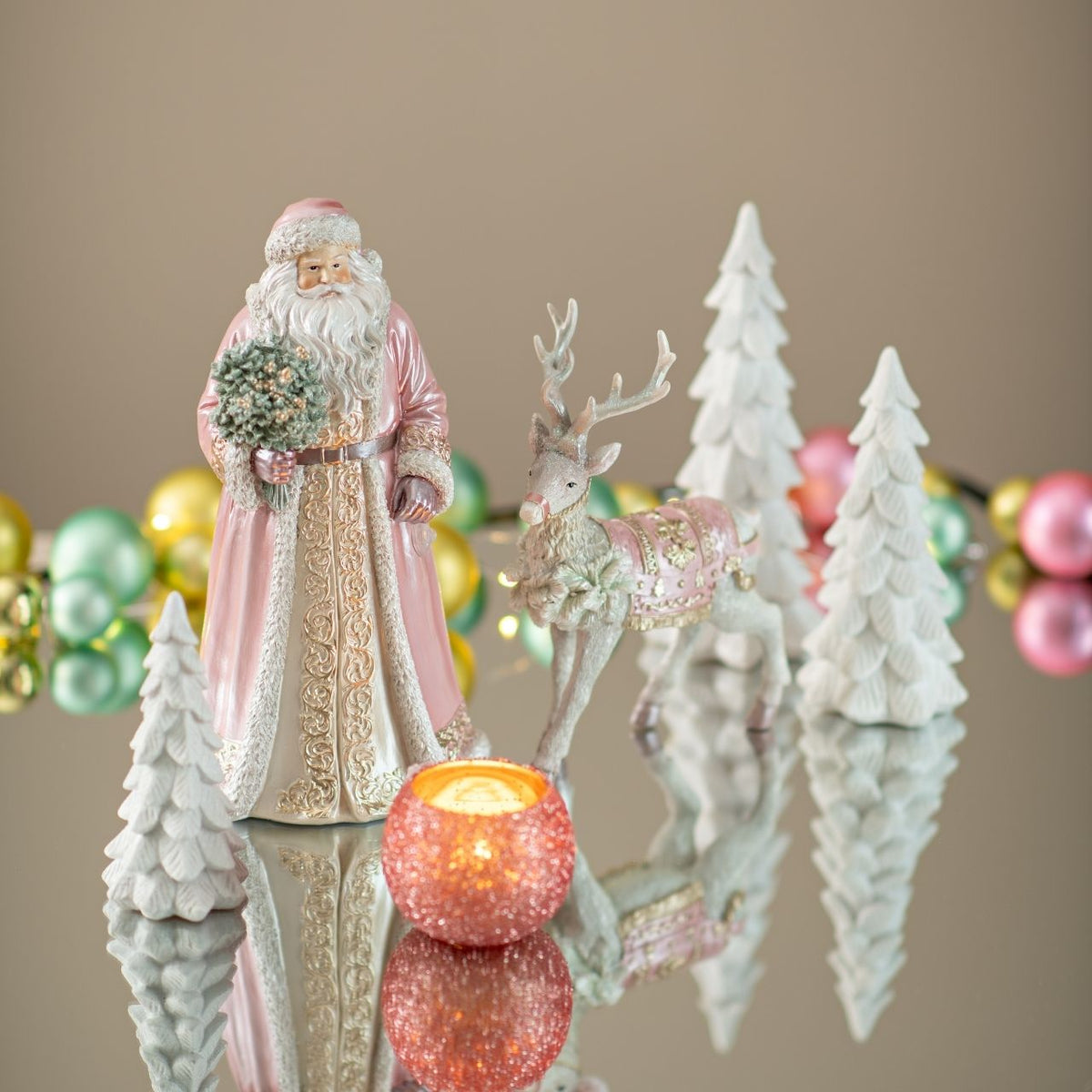 Glitzernder Tannenbaum - weiß