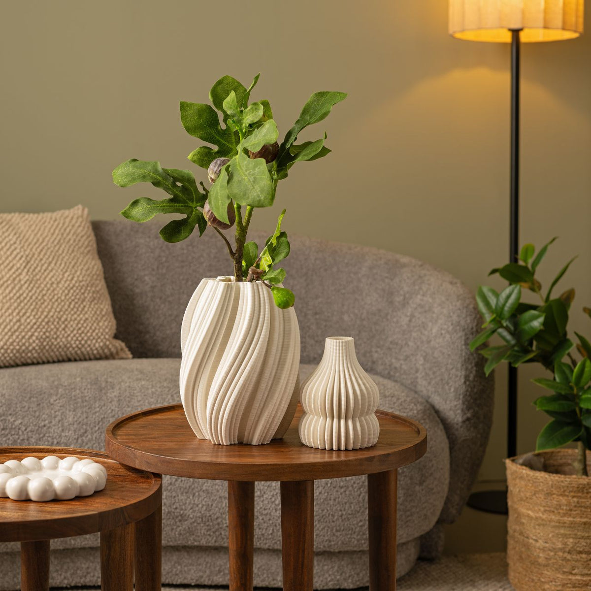 Keramikvase in 3D-Optik