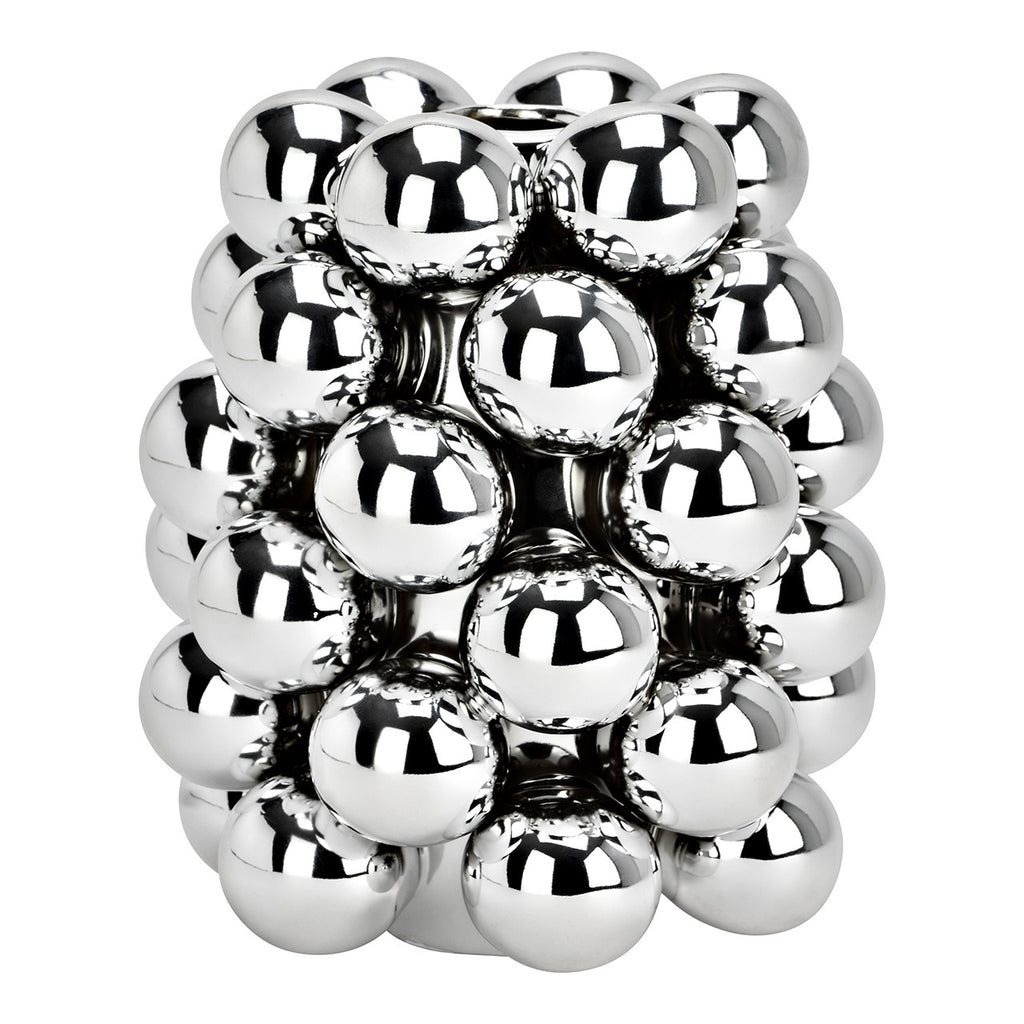 Bubble Vase silber