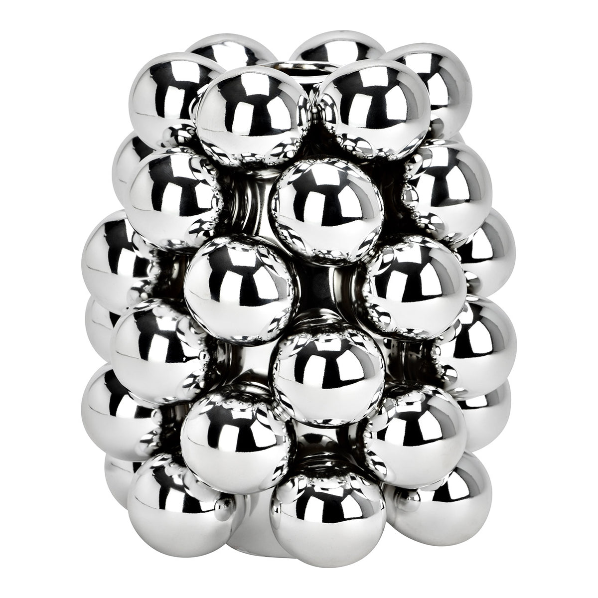 Bubble Vase silber