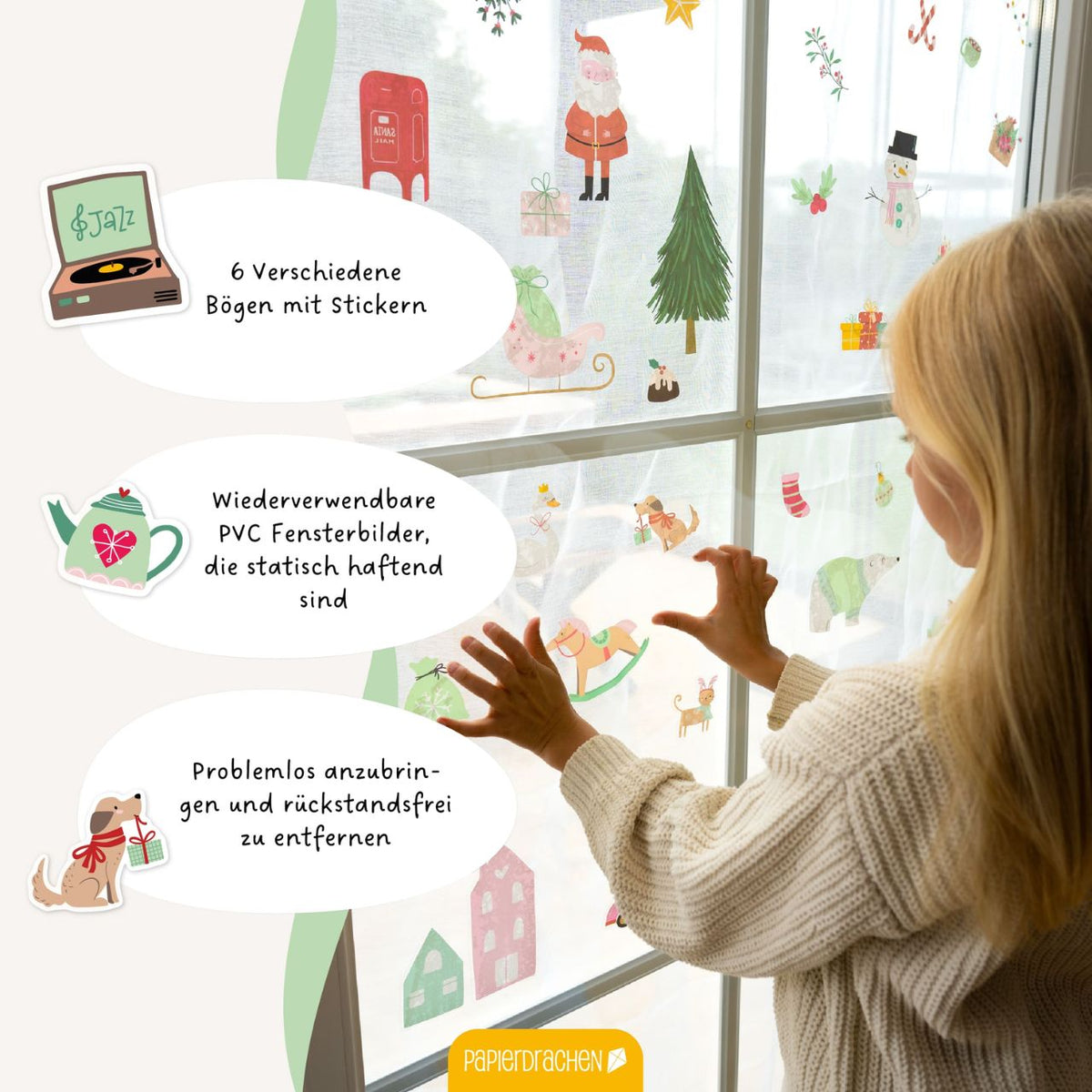 Fensterbilder Weihnachten