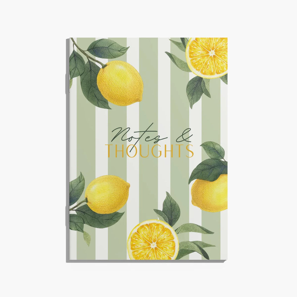 Lemon Love Green - Notizheft mit Zitronendesign