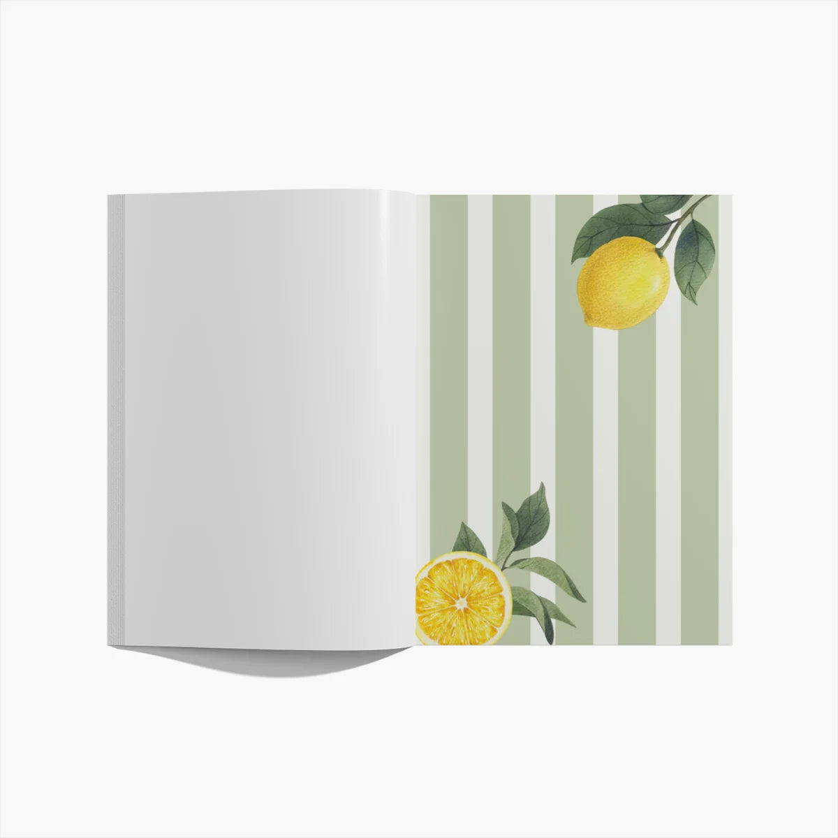 Lemon Love Green - Notizheft mit Zitronendesign