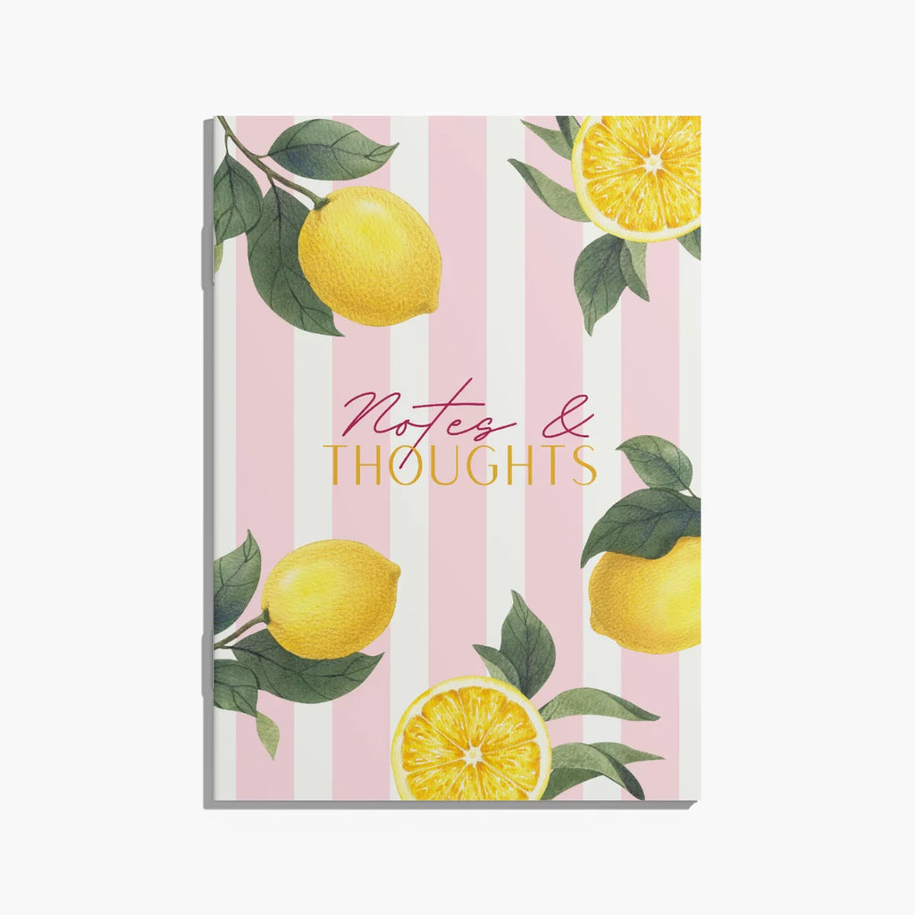 Lemon Love Pink - Notizheft mit Zitronendesign