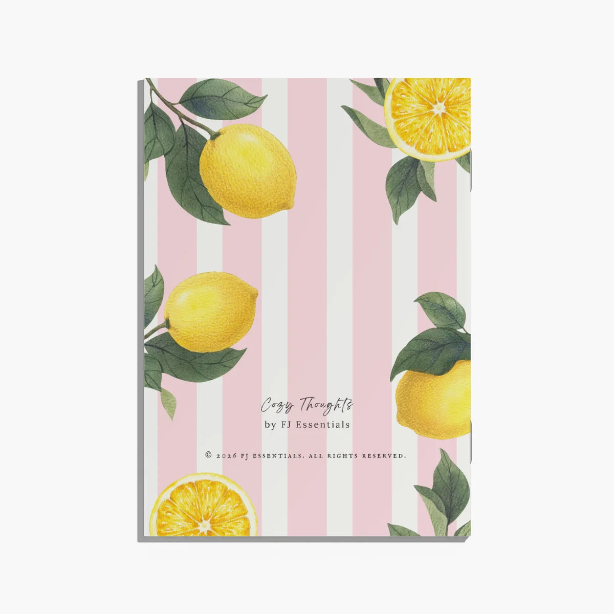 Lemon Love Pink - Notizheft mit Zitronendesign