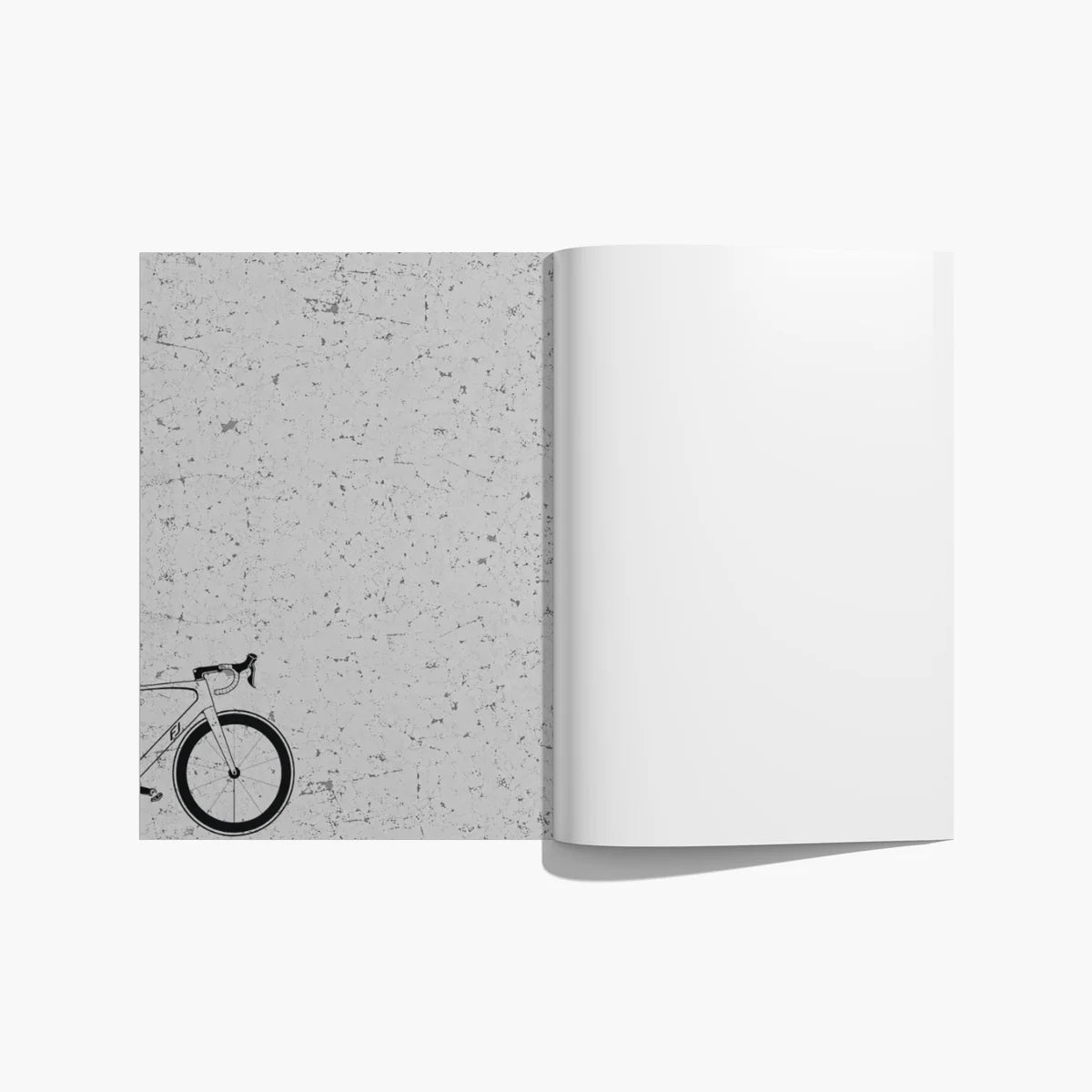 Driven by Balance - Notizheft mit Rennradmotiv
