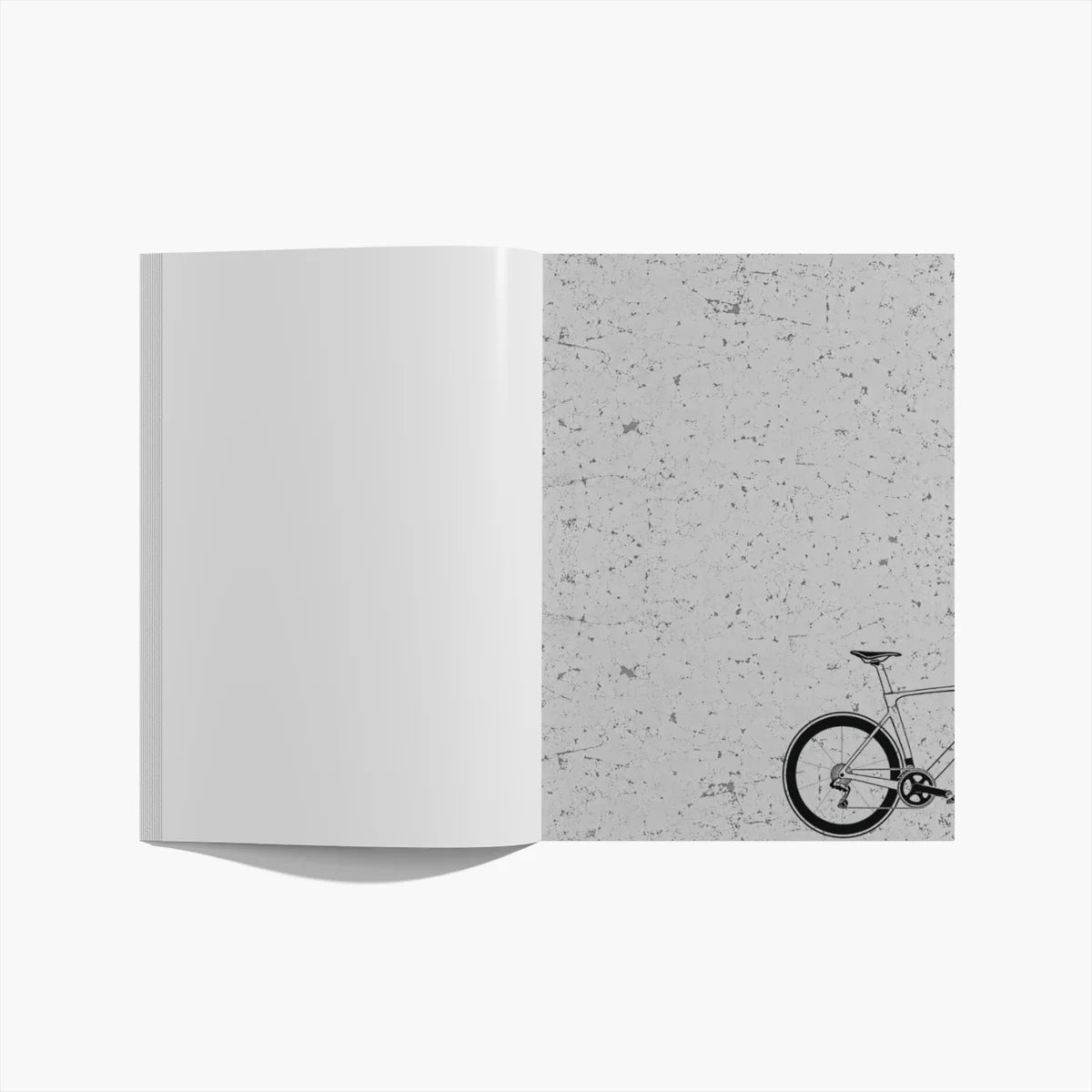 Driven by Balance - Notizheft mit Rennradmotiv